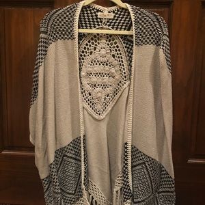 Knitted poncho